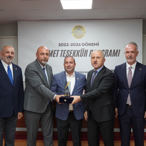 2022-2026 Dönemi Hizmet Teşekkür Töreniyle Taçlandı