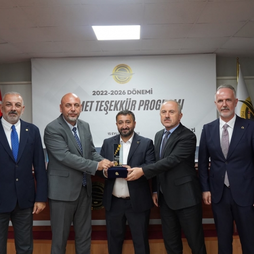2022-2026 Dönemi Hizmet Teşekkür Töreniyle Taçlandı